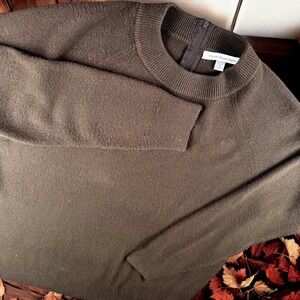 Mercer Street Studio Sweater Women Petite PXL Brown‎ 100% Acrylic Zipper Back